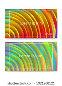 Colorful geometric vector abstract background cover page layout templates set. Report covers graphic design, business brochure pages corporate templates.
