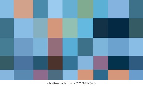 Patrón geométrico colorido del Arte vectorial con la decoración cuadrada inconsútil de la textura del azulejo del mosaico