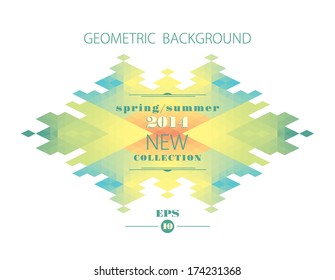 colorful  geometric vector background design 
