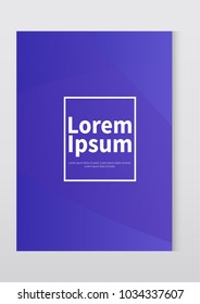 Colorful geometric vector business brochure flyer template. Abstract colorful background. stock vector