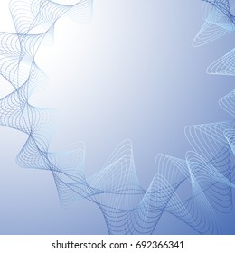 Colorful geometric wallpaper. Vector background with waves.