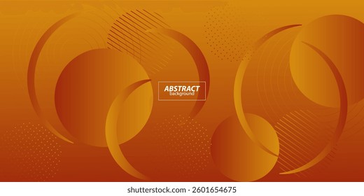 Colorful geometric wave 3D background. Orange color elements with liquid gradient pattern. Dynamic shape composition. Vector eps10