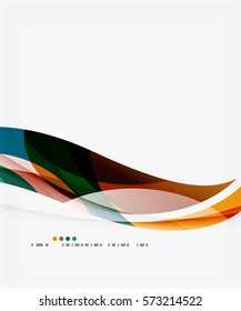Colorful geometric wave abstract background. Vector template background for workflow layout, diagram, number options or web design