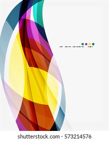 Colorful geometric wave abstract background. Vector template background for workflow layout, diagram, number options or web design