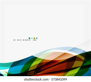 Fondo abstracto de ondas geométricas coloridas. Fondo de plantilla de vector para diseño de flujo de trabajo, diagrama, opciones de número o diseño web