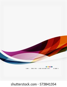 Farbiger, geometrischer, abstrakter Hintergrund einer Welle. Vektorvorlagenhintergrund für das Workflowlayout, -diagramm, -nummeroptionen oder Webdesign