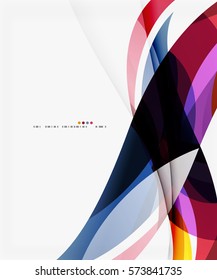 Colorful geometric wave abstract background. Vector template background for workflow layout, diagram, number options or web design