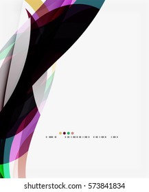 Farbiger, geometrischer, abstrakter Hintergrund einer Welle. Vektorvorlagenhintergrund für das Workflowlayout, -diagramm, -nummeroptionen oder Webdesign
