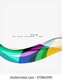 Farbiger, geometrischer, abstrakter Hintergrund einer Welle. Vektorvorlagenhintergrund für das Workflowlayout, -diagramm, -nummeroptionen oder Webdesign