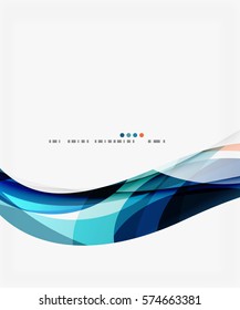 Fondo abstracto de ondas geométricas coloridas. Fondo de plantilla de vector para diseño de flujo de trabajo, diagrama, opciones de número o diseño web