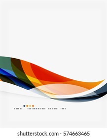 Colorful geometric wave abstract background. Vector template background for workflow layout, diagram, number options or web design