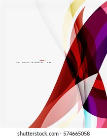 Colorful geometric wave abstract background. Vector template background for workflow layout, diagram, number options or web design
