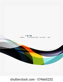 Colorful geometric wave abstract background. Vector template background for workflow layout, diagram, number options or web design