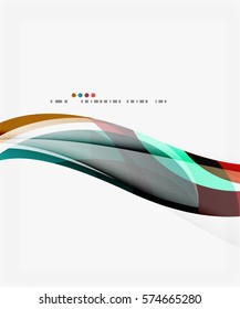 Colorful geometric wave abstract background. Vector template background for workflow layout, diagram, number options or web design