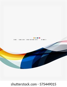 Colorful geometric wave abstract background. Vector template background for workflow layout, diagram, number options or web design
