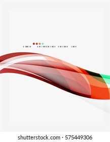 Farbiger, geometrischer, abstrakter Hintergrund einer Welle. Vektorvorlagenhintergrund für das Workflowlayout, -diagramm, -nummeroptionen oder Webdesign