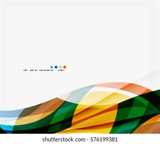Farbiger, geometrischer, abstrakter Hintergrund einer Welle. Vektorvorlagenhintergrund für das Workflowlayout, -diagramm, -nummeroptionen oder Webdesign