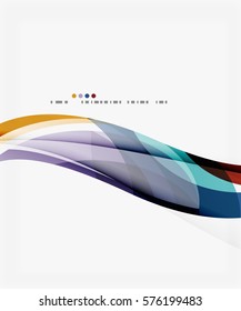 Colorful geometric wave abstract background. Vector template background for workflow layout, diagram, number options or web design