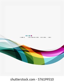 Colorful geometric wave abstract background. Vector template background for workflow layout, diagram, number options or web design