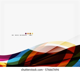 Fondo abstracto de ondas geométricas coloridas. Fondo de plantilla de vector para diseño de flujo de trabajo, diagrama, opciones de número o diseño web
