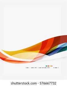 Colorful geometric wave abstract background. Vector template background for workflow layout, diagram, number options or web design