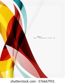 Colorful geometric wave abstract background. Vector template background for workflow layout, diagram, number options or web design