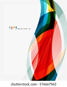 Colorful geometric wave abstract background. Vector template background for workflow layout, diagram, number options or web design