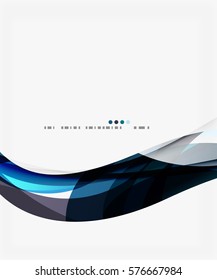 Fondo abstracto de ondas geométricas coloridas. Fondo de plantilla de vector para diseño de flujo de trabajo, diagrama, opciones de número o diseño web