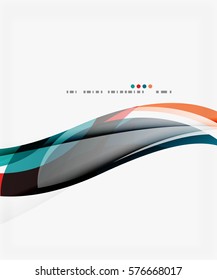 Fondo abstracto de ondas geométricas coloridas. Fondo de plantilla de vector para diseño de flujo de trabajo, diagrama, opciones de número o diseño web