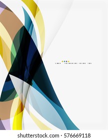 Colorful geometric wave abstract background. Vector template background for workflow layout, diagram, number options or web design