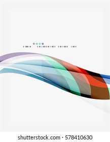 Colorful geometric wave abstract background. Vector template background for workflow layout, diagram, number options or web design