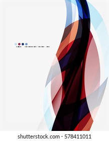 Colorful geometric wave abstract background. Vector template background for workflow layout, diagram, number options or web design