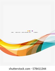 Colorful geometric wave abstract background. Vector template background for workflow layout, diagram, number options or web design