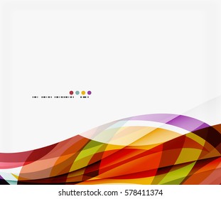 Colorful geometric wave abstract background. Vector template background for workflow layout, diagram, number options or web design