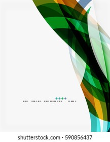 Fondo abstracto de ondas geométricas coloridas. Fondo de plantilla de vector para diseño de flujo de trabajo, diagrama, opciones de número o diseño web