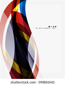 Colorful geometric wave abstract background. Vector template background for workflow layout, diagram, number options or web design