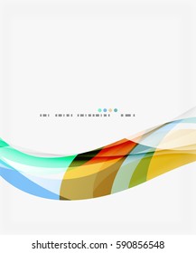 Fondo abstracto de ondas geométricas coloridas. Fondo de plantilla de vector para diseño de flujo de trabajo, diagrama, opciones de número o diseño web