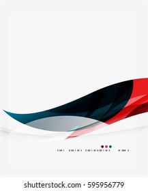 Fondo abstracto de ondas geométricas coloridas. Fondo de plantilla de vector para diseño de flujo de trabajo, diagrama, opciones de número o diseño web