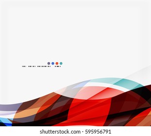 Colorful geometric wave abstract background. Vector template background for workflow layout, diagram, number options or web design