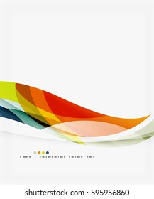 Colorful geometric wave abstract background. Vector template background for workflow layout, diagram, number options or web design