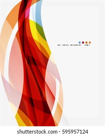 Colorful geometric wave abstract background. Vector template background for workflow layout, diagram, number options or web design