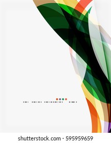 Colorful geometric wave abstract background. Vector template background for workflow layout, diagram, number options or web design