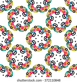colorful geometrical abstract seamless pattern