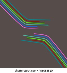 colorful geometrical abstract seamless pattern