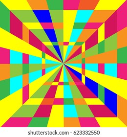 colorful geometrical abstract seamless pattern