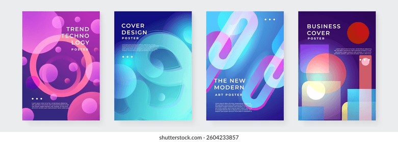Colorful Geometrical Design Background Collection