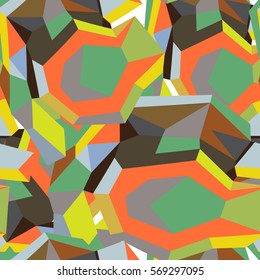 Colorful geometrical modern art pattern for design