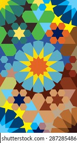 Colorful geometrical pattern