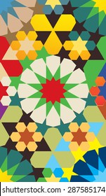 Colorful geometrical pattern