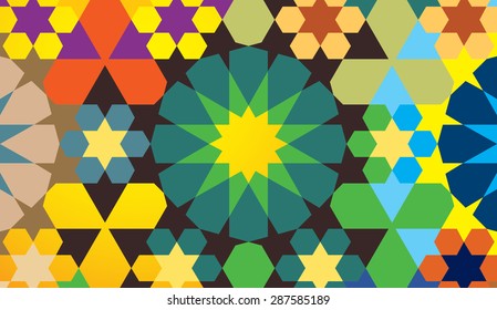 Colorful geometrical pattern